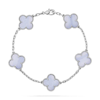 [Luna Brilliance]CLOVER SILVER BRACELET COLLECTION,5 MOTIFS