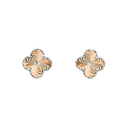 [Luna Brilliance]CLOVER SILVER 15MM EARRINGS COLLECTION