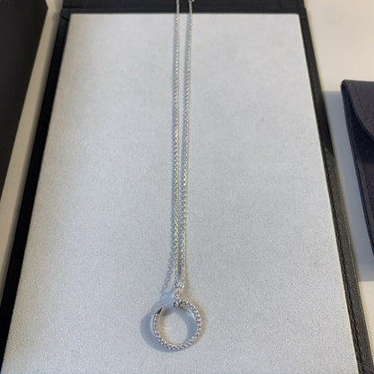 [Luna Brilliance]JUSTE NECKLACE SILVER DIAMONDS