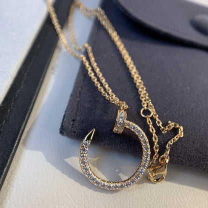 [Luna Brilliance]JUSTE NECKLACE PINK GOLD DIAMONDS