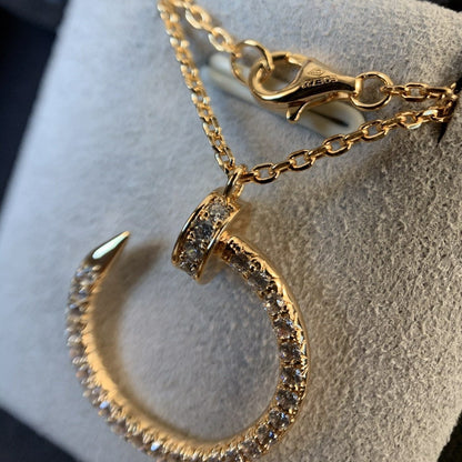 [Luna Brilliance]JUSTE NECKLACE PINK GOLD DIAMONDS