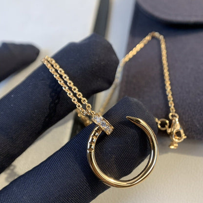 [Luna Brilliance]JUSTE NECKLACE PINK GOLD DIAMONDS