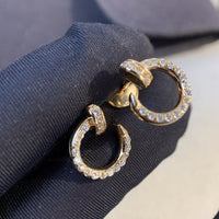 [Luna Brilliance]JUSTE EARRINGS GOLD DIAMONDS