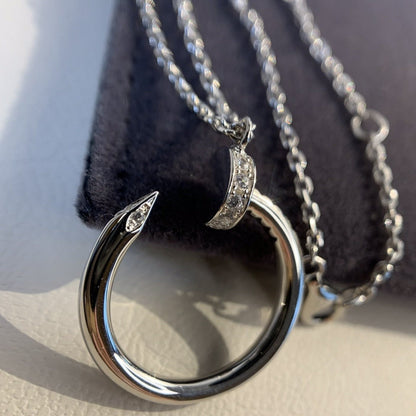 [Luna Brilliance]JUSTE NECKLACE SILVER