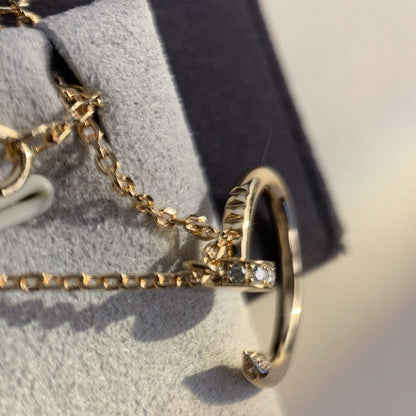 [Luna Brilliance]JUSTE NECKLACE PINK GOLD