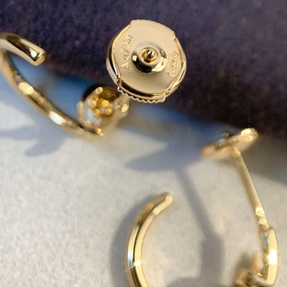 [Luna Brilliance]JUSTE EARRINGS PINK GOLD