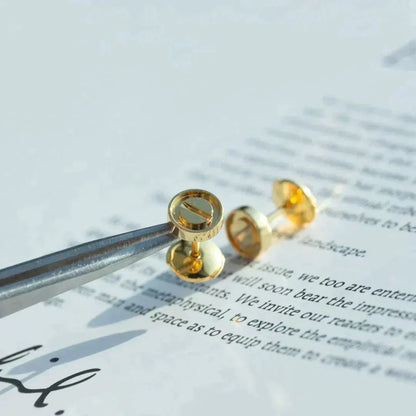 [Luna Brilliance]LOVE EARRINGS GOLD 10MM