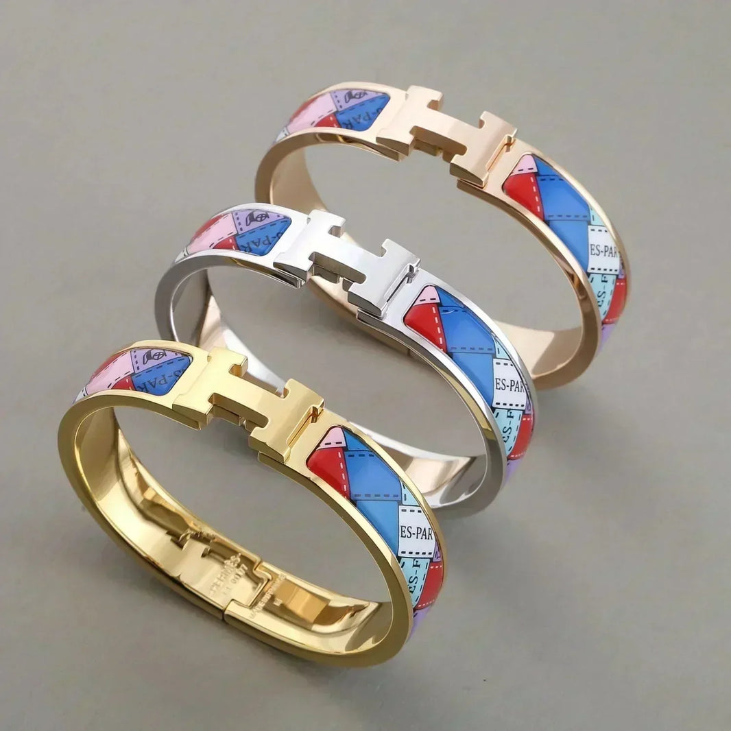 [Luna Brilliance]H BRACELET DOTTED BORDER 12MM