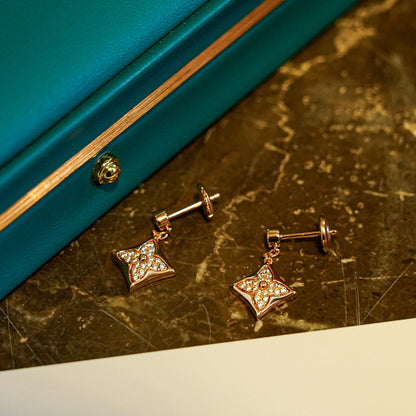[Luna Brilliance]STAR DIAMONDS EARRINGS GOLD