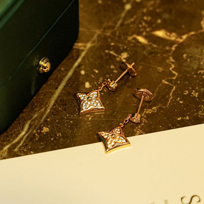 [Luna Brilliance]STAR DIAMONDS EARRINGS GOLD