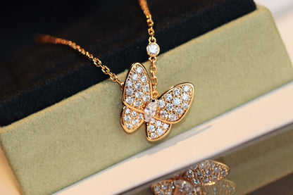 [Luna Brilliance]BUTTERFLY DIAMOND NECKLACE