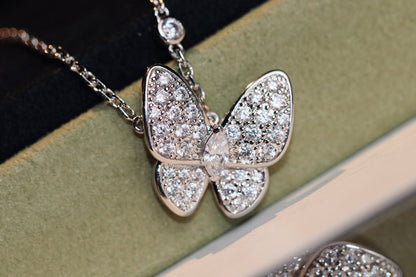 [Luna Brilliance]BUTTERFLY DIAMOND NECKLACE