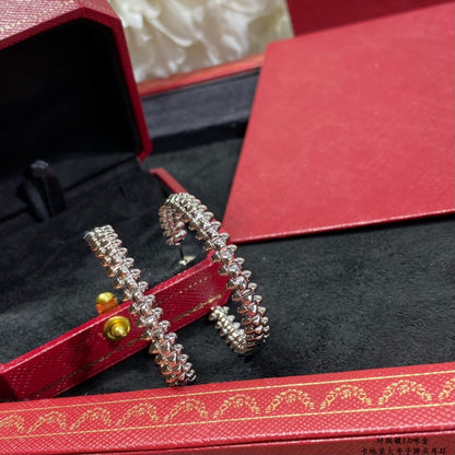 [Luna Brilliance]CLASH LARGE HOOP EARRINGS