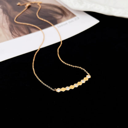 [Luna Brilliance]BEE MY LOVE DIAMOND NECKLACE