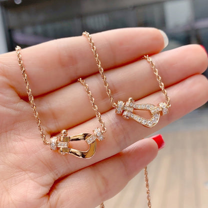 [Luna Brilliance]FORCE 10 PINK GOLD DIAMOND NECKLACE