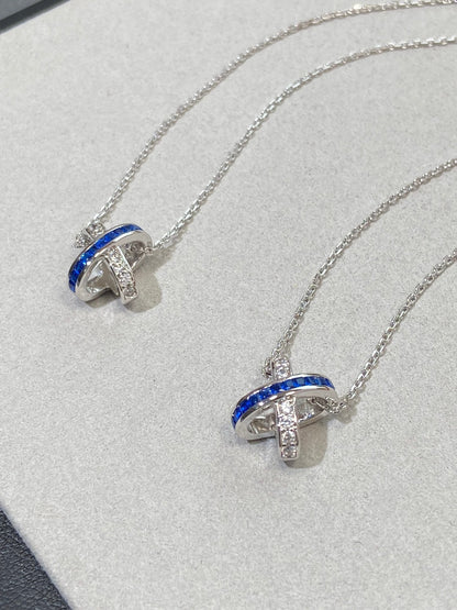 [Luna Brilliance]LIENS DIAMOND SILVER NECKLACE