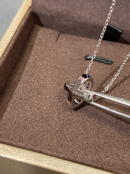 [Luna Brilliance]LIENS DIAMOND SILVER NECKLACE