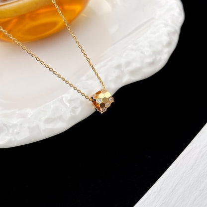 [Luna Brilliance]BEE MINI PEDANT DIAMOND NECKLACE