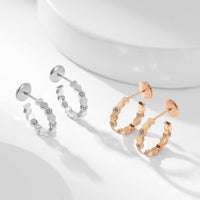 [Luna Brilliance]BEE LOVE DIAMOND HOOP EARRINGS