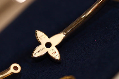 [Luna Brilliance]IDYLLE PINK GOLD OPEN BRACELET DIAMOND PAVED