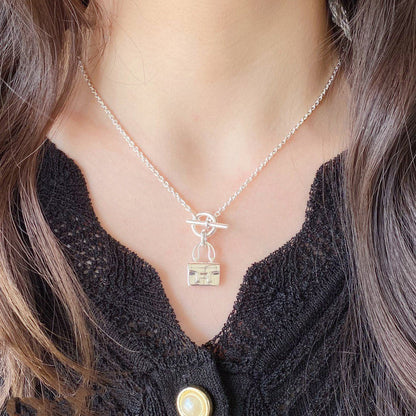 [Luna Brilliance]CONSTANCE PEDANT SILVER NECKLACE