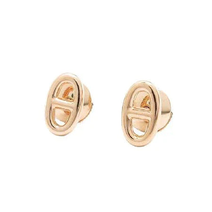 [Luna Brilliance]CHAINE SMALL EARRINGS GOLD AND SILVER