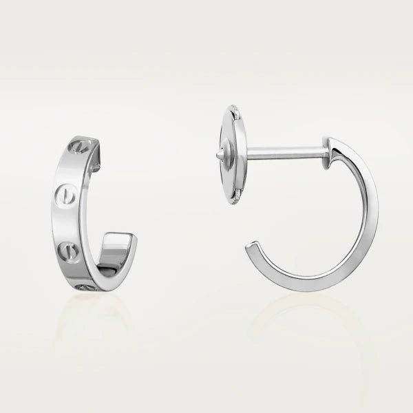 [Luna Brilliance]LOVE EARRINGS 2.65MM SILVER