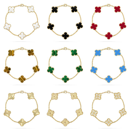 [Luna Brilliance]THICK GOLD-PLATED CUSTOM SIZE EDITION GOLD BRACELET COLLECTION,5 MOTIFS