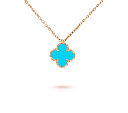 [Luna Brilliance]CLOVER MINI 9.5MM CARNELIANS NECKLACE COLLECTION