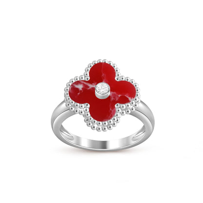 [Luna Brilliance]CLOVER SILVER DIOMND RING COLLECTION