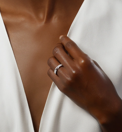 [Luna Brilliance]ALLIANCE LIENS VIDENCE PAVED DIAMOND 4MM RING