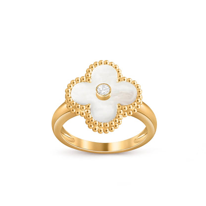 [Luna Brilliance]CLOVER DIAMOND RING GOLD COLLECTION