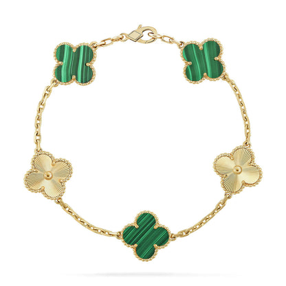 [Luna Brilliance]CLOVER LASER GOLD BRACELET COLLECTION,5 MOTIFS