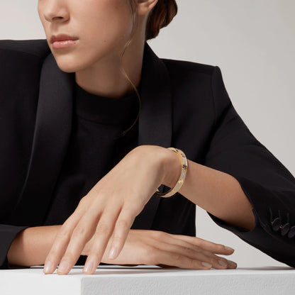 [Luna Brilliance]LOVE BRACELET 6.1MM DIAMOND-PAVED