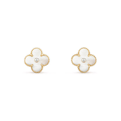 [Luna Brilliance]CLOVER  15MM DIAMOND EARRINGS COLLECTION
