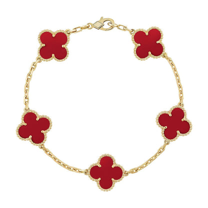 [Luna Brilliance]CLOVER GOLD BRACELET COLLECTION,5 MOTIFS