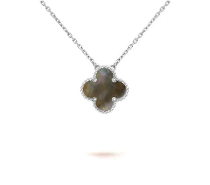 [Luna Brilliance]CLOVER 15MM NECKLACE SILVER COLLECTION