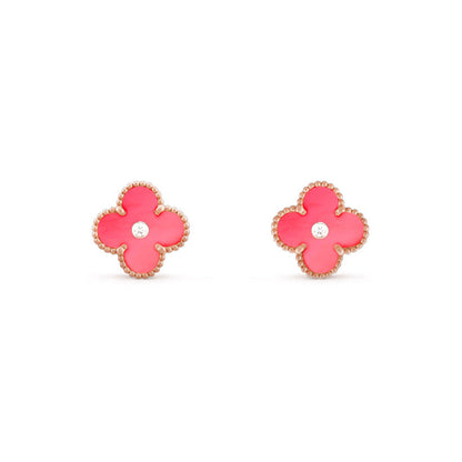 [Luna Brilliance]CLOVER  15MM DIAMOND EARRINGS COLLECTION