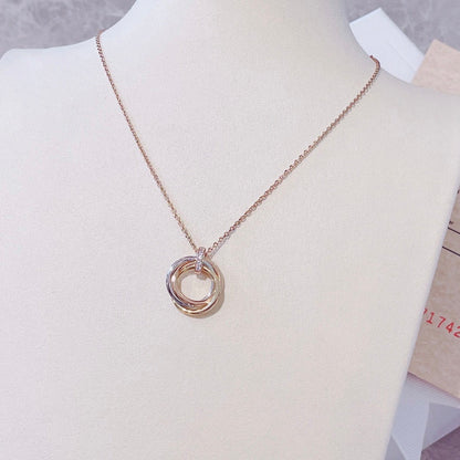 [Luna Brilliance]TRINITY NECKLACE GOLD  DIAMONDS