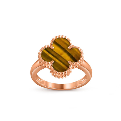 [Luna Brilliance]CLOVER RING ROSE GOLD COLLECTION