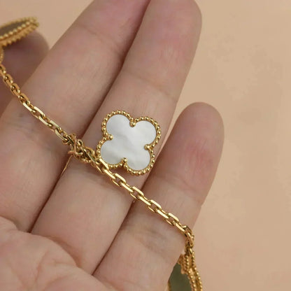 [Luna Brilliance]LUCKY SPRING 5 MOTIF GOLD BRACELET