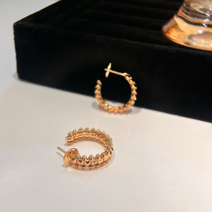 [Luna Brilliance]CLASH SMALL HOOP EARRINGS