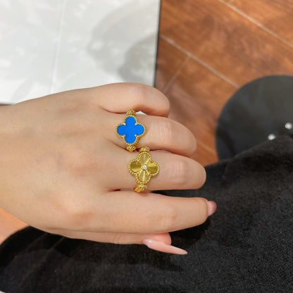 [Luna Brilliance]CLOVER RIVERSIBLE RING GOLD COLLECTION