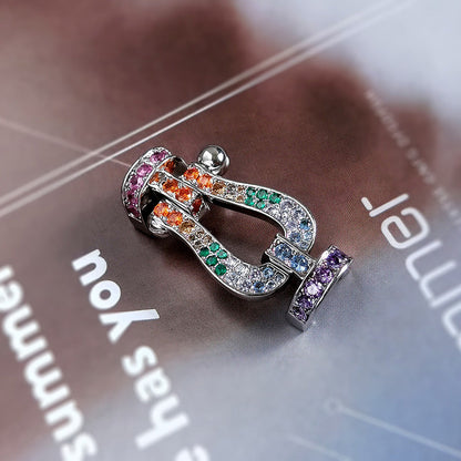 [Luna Brilliance]FORCE LARGE HORSESHOE CLASP  METAL BRACELET