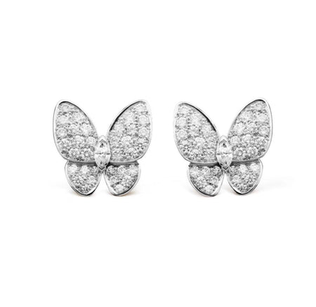 [Luna Brilliance]BUTTERFLY ALL DIAMOND EARRINGS