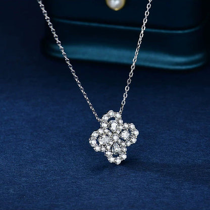 [Luna Brilliance]LOOP NECKLACE FULL MOTIF DIAMOND 16MM MULTIPLE COLORS