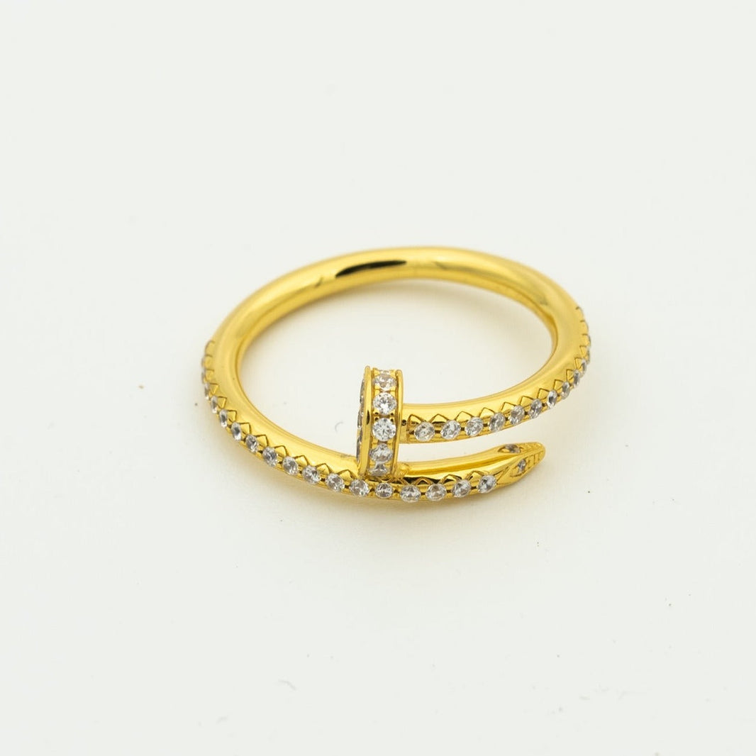 [Luna Brilliance]JUSTE RING 1.8MM GOLD DIAMONDS