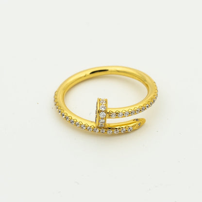 [Luna Brilliance]JUSTE RING 1.8MM GOLD DIAMONDS
