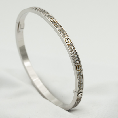 [Luna Brilliance]LOVE BRACELET 3.65MM DIAMOND-PAVED