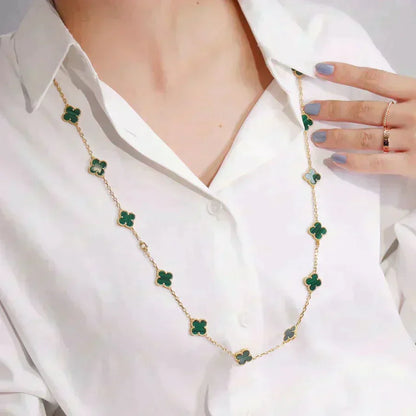 [Luna Brilliance]CLOVER 20 MOTIFS MALACHITE GOLD